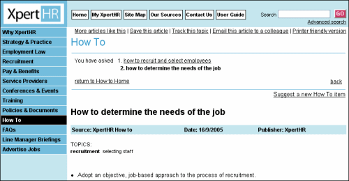 How to article detail page